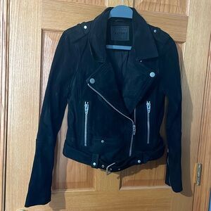 BLANK NYC black suede leather jacket